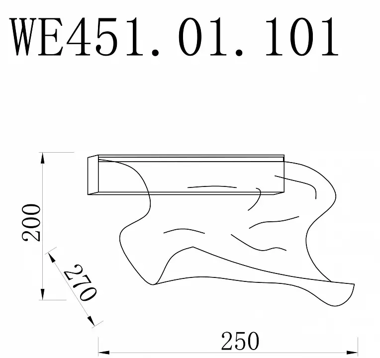 Накладной светильник Wertmark Hanna WE451.01.101 1_WE451.01.101.webp big