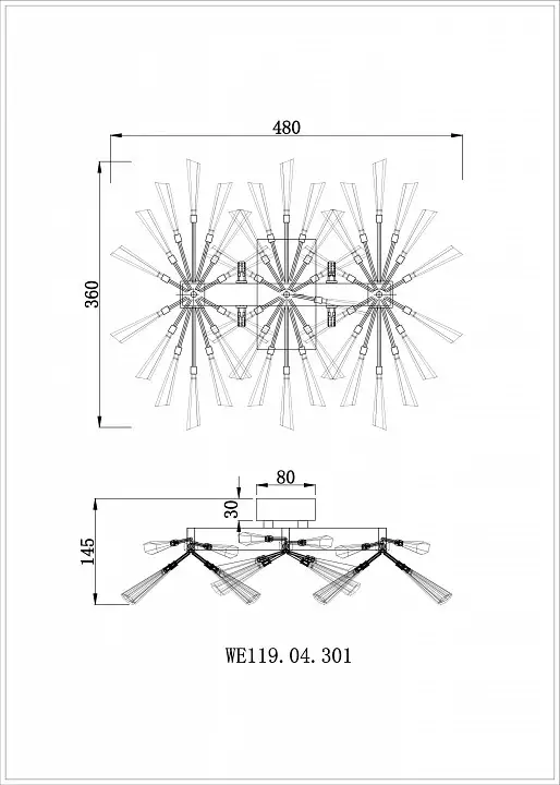 Бра Wertmark Floriane WE119.04.301 1_WE119.04.301.webp big