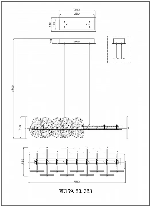 Подвесной светильник Wertmark Nicola WE159.20.323 2_WE159.20.323.webp big