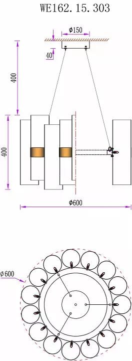 Подвесная люстра Wertmark Franka WE162.15.303 2_WE162.15.303.webp big