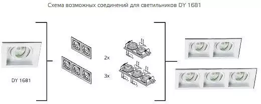 Встраиваемый светильник Italline DY-1681 white DY-1681 white 1_ITLN_DY-1681_white.webp big