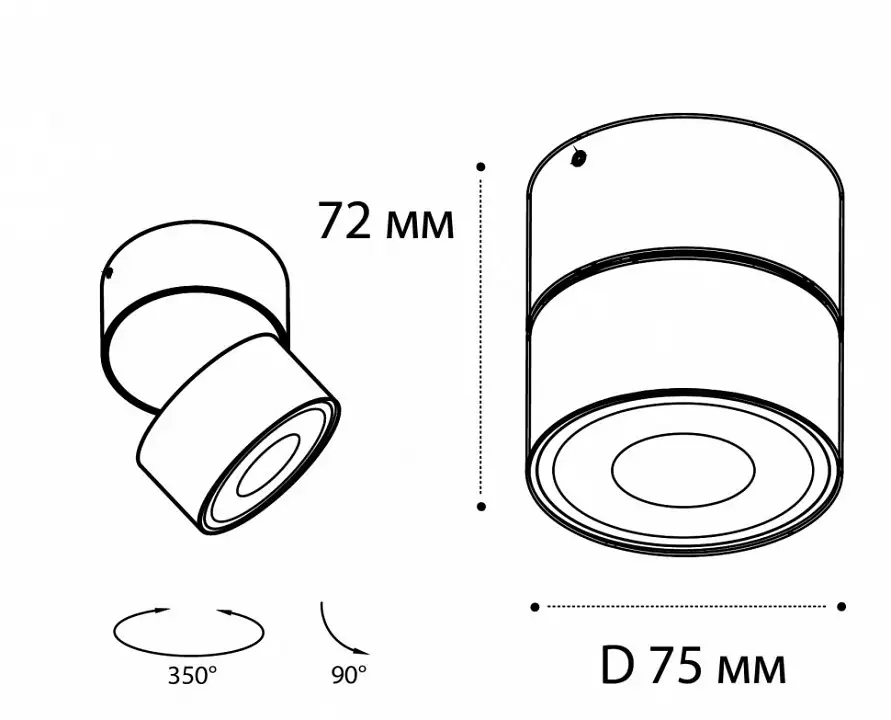 Накладной светильник Italline IT02-010 IT02-010 3000K white 4_ITLN_IT02-010_3000K_white.webp big