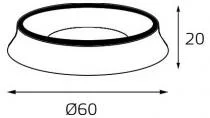 Кольцо декоративное Italline M03-046 M03-046 ring black 1_ITLN_M03-046_ring_black.webp small