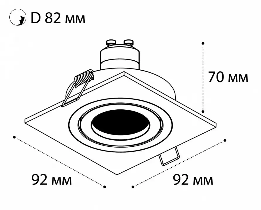 Встраиваемый светильник Italline SAG103-4 SAG103-4 black/black 1_ITLN_SAG103-4_black_black.webp big