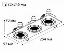 Встраиваемый светильник Italline SAG303-4 SAG303-4 black/black 1_ITLN_SAG303-4_black_black.webp small