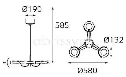 Подвесной светильник Italline SLD 075P3 SLD 075P3 white 2_ITLN_SLD_075P3_white.webp big