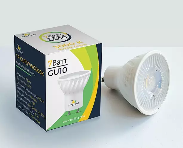 Лампа светодиодная Italline TP GU10 7Вт 3000K TP GU10/7W/3000K 0_ITLN_TP_GU10_7W_3000K.webp big