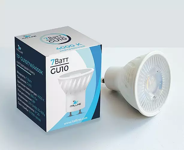Лампа светодиодная Italline TP GU10 7Вт 4000K TP GU10/7W/4000K 0_ITLN_TP_GU10_7W_4000K.webp big