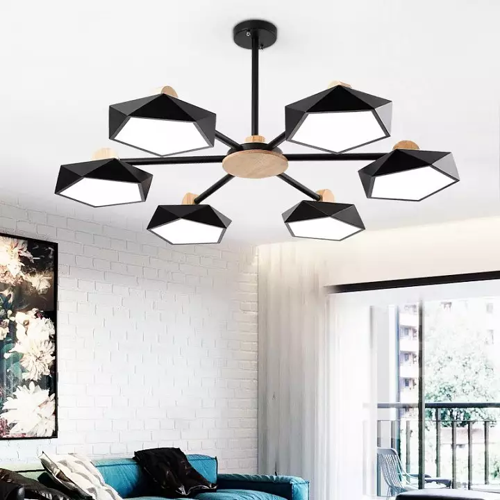Люстра на штанге Imperiumloft Geometric Черная GEOMETRIC-CH01 1_IMPR_140731-26.webp big