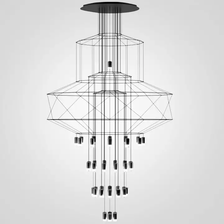 Подвесная люстра Imperiumloft Vibia Wireflow 40.1637-0 0_IMPR_75394-22.webp big