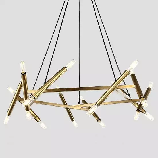 Подвесная люстра Imperiumloft Jonathan Browning Le Pentagone Chandelier 20 Light 40.2364 0_IMPR_123487-22.webp big