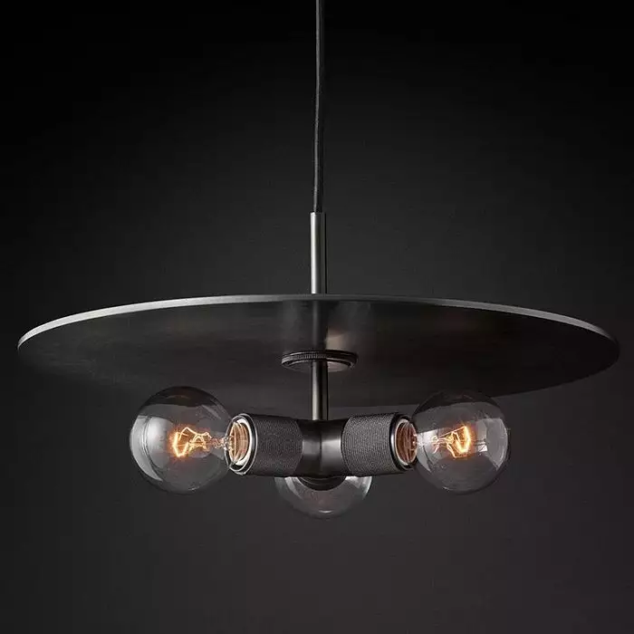 Подвесной светильник Imperiumloft Rh Utilitaire Disk Triple Pendant 40.2340 0_IMPR_123645-22.webp big