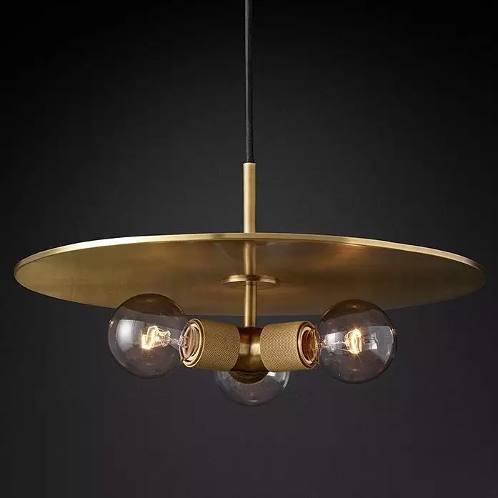 Подвесной светильник Imperiumloft Rh Utilitaire Disk Triple Pendant 40.2339 0_IMPR_123646-22.webp big