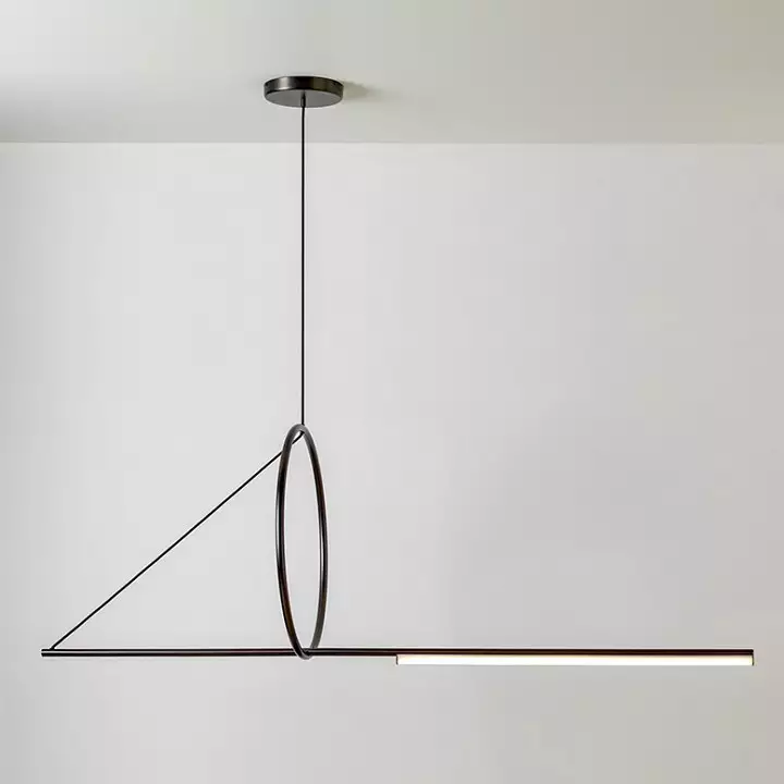 Подвесной светильник Imperiumloft Suspension Cercle Et Trait – Graphite Satine 40.1282-0 0_IMPR_144225-22.webp big