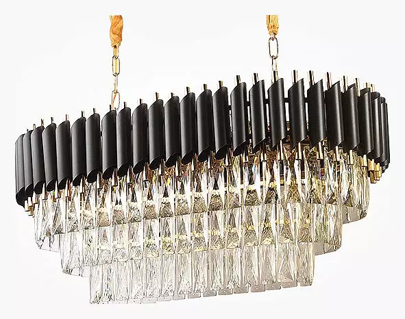 Подвесной светильник Imperiumloft Empire Black Rectangular Chandelier Crystal 40.2893 0_IMPR_156487-22.webp big
