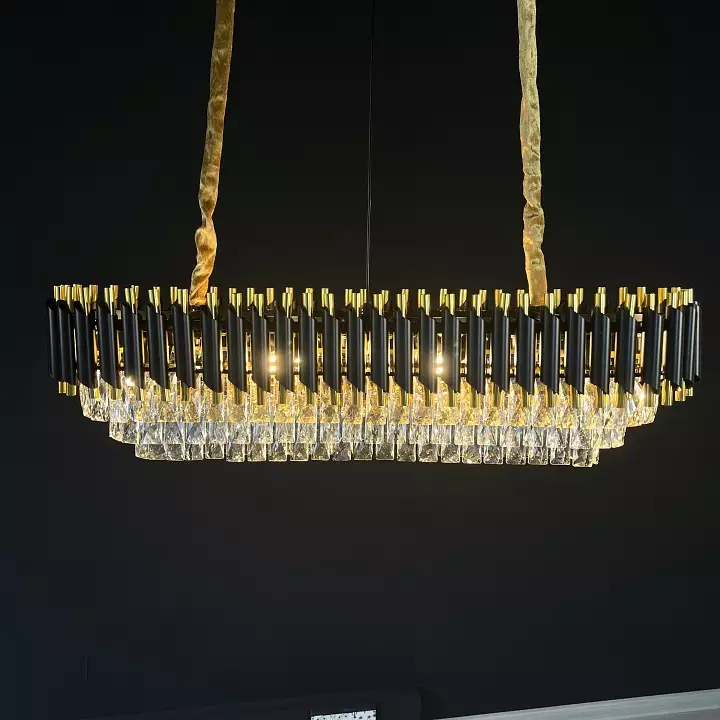 Подвесной светильник Imperiumloft Empire Black Rectangular Chandelier Crystal 40.2893 1_IMPR_156487-22.webp big