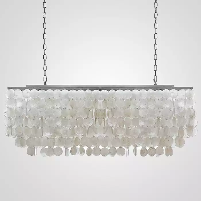 Подвесной светильник Imperiumloft Rectangle Shell Chandelier 2 Cascades 40.1836 0_IMPR_75535-22.webp big