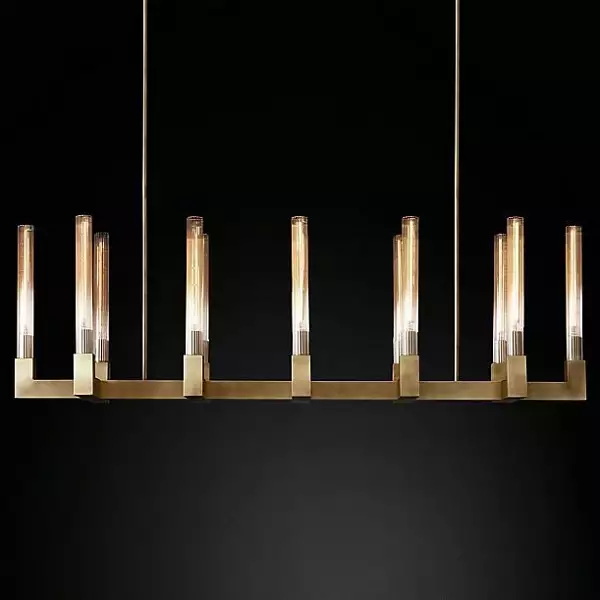 Подвесная люстра Imperiumloft Rh Canelle Linear Chandelier 12 Modern Brass 40.1549 0_IMPR_84598-22.webp big
