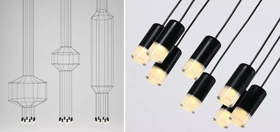 Подвесная люстра Imperiumloft Vibia Wireflow 40,1634 1_IMPR_84534-22.webp big