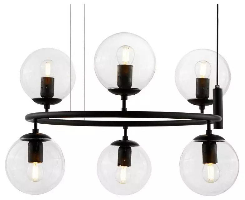 Подвесная люстра LUMINA DECO Ceredo LDP 6034-6 RND BK 0_LMD_LDP_6034-6_RND_BK.webp big