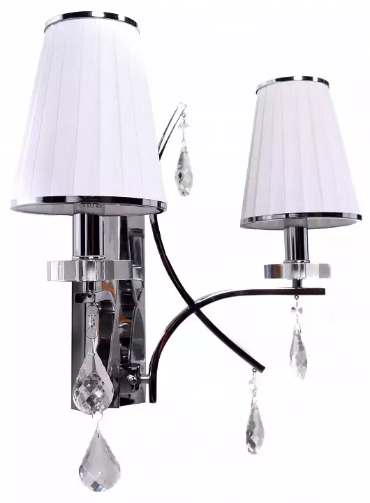 Бра LUMINA DECO Glamour LDW 66247-2 WT+CHR 0_LMD_LDW_66247-2_WT_CHR.webp big