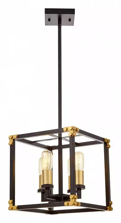 Люстра на штанге LUMINA DECO Waldorf LDP 1140-4 BK+MD 0_LMD_LDP_1140-4_BK_MD.webp big