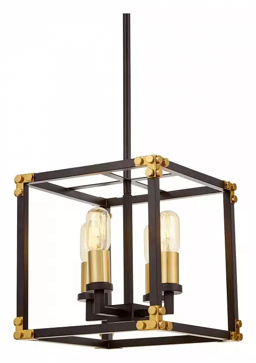Люстра на штанге LUMINA DECO Waldorf LDP 1140-4 BK+MD 1_LMD_LDP_1140-4_BK_MD.webp big