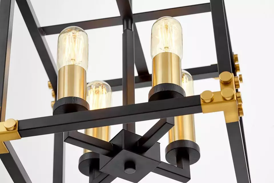 Люстра на штанге LUMINA DECO Waldorf LDP 1140-4 BK+MD 6_LMD_LDP_1140-4_BK_MD.webp big