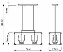 Подвесной светильник LUMINA DECO Waldorf LDP 1140-8 BK+MD 9_LMD_LDP_1140-8_BK_MD.webp small