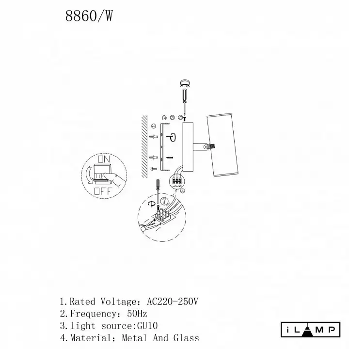 Бра iLamp Plum 8860W BR-BK 2_La_8860W_BR-BK.webp big