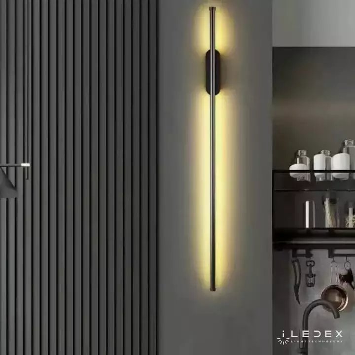Бра iLedex Royal 6007W/S - 8W - 3000K BK 1_iLed_6007W-S-8W-3000K_BK.webp big