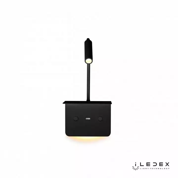 Бра с полкой iLedex Support 7031C BK 1_iLed_7031C_BK.webp big