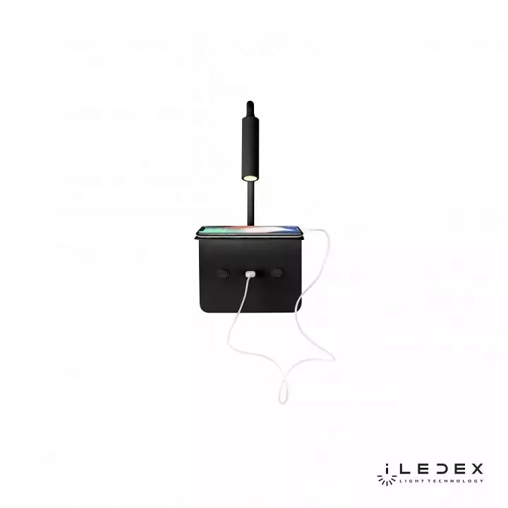 Бра с полкой iLedex Support 7031C BK 2_iLed_7031C_BK.webp big