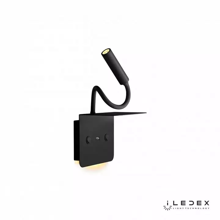 Бра с полкой iLedex Support 7031C BK 3_iLed_7031C_BK.webp big