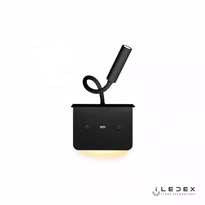 Бра с полкой iLedex Support 7031C BK 4_iLed_7031C_BK.webp big