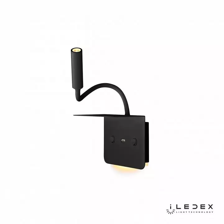Бра с полкой iLedex Support 7031C BK 5_iLed_7031C_BK.webp big