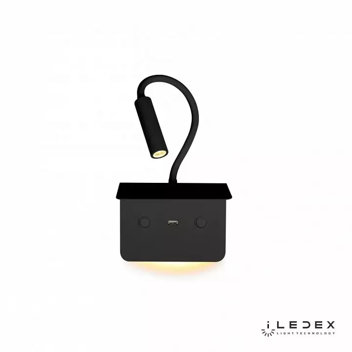 Бра с полкой iLedex Support 7031C BK 6_iLed_7031C_BK.webp big