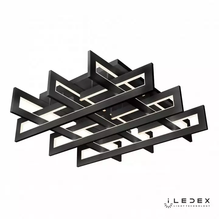 Потолочная люстра iLedex Stalker 9082-800*800-X 192W BK 1_iLed_9082-800-800-X-192W-BK.webp big
