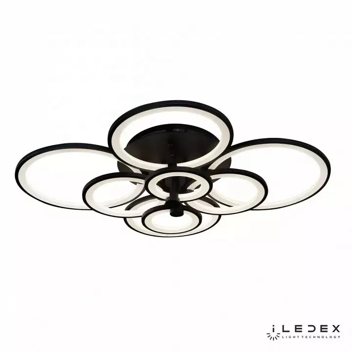 Потолочная люстра iLedex Ring A001/8 BK 1_iLed_A001-8_BK.webp big