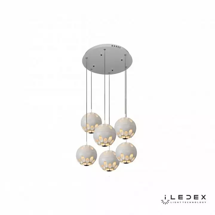 Подвесной светильник iLedex Mob P1009-6 WH 1_iLed_P1009-6_WH.webp big