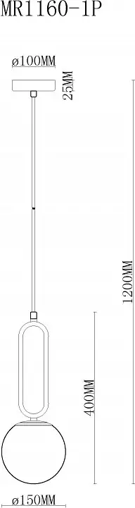 Подвесной светильник MyFar Pierre MR1160-1P 6_MFR_MR1160-1P.webp big