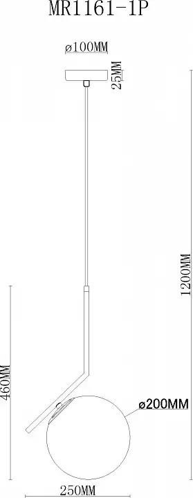 Подвесной светильник MyFar Pierre MR1161-1P 4_MFR_MR1161-1P.webp big