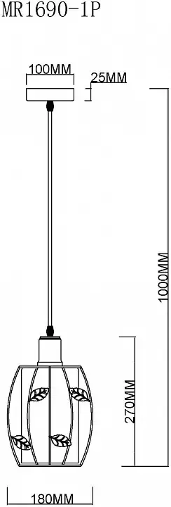 Подвесной светильник MyFar Huston MR1690-1P 5_MFR_MR1690-1P.webp big