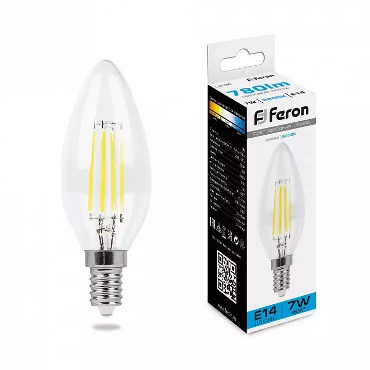 Лампа светодиодная Feron LB-66 E14 7Вт 6400K 38227 0_FE_38227.webp big