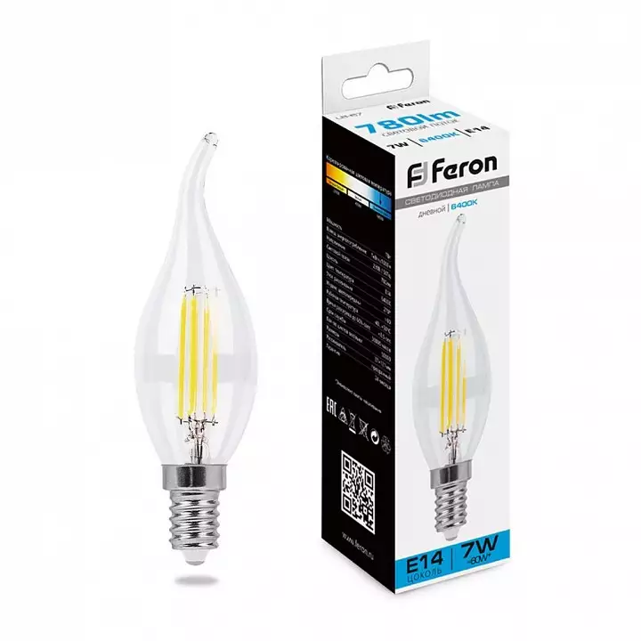 Лампа светодиодная Feron LB-67 E14 7Вт 6400K 38233 0_FE_38233.webp big