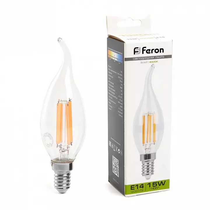 Лампа светодиодная Feron LB-718 E14 15Вт 4000K 38263 2_FE_38263.webp big