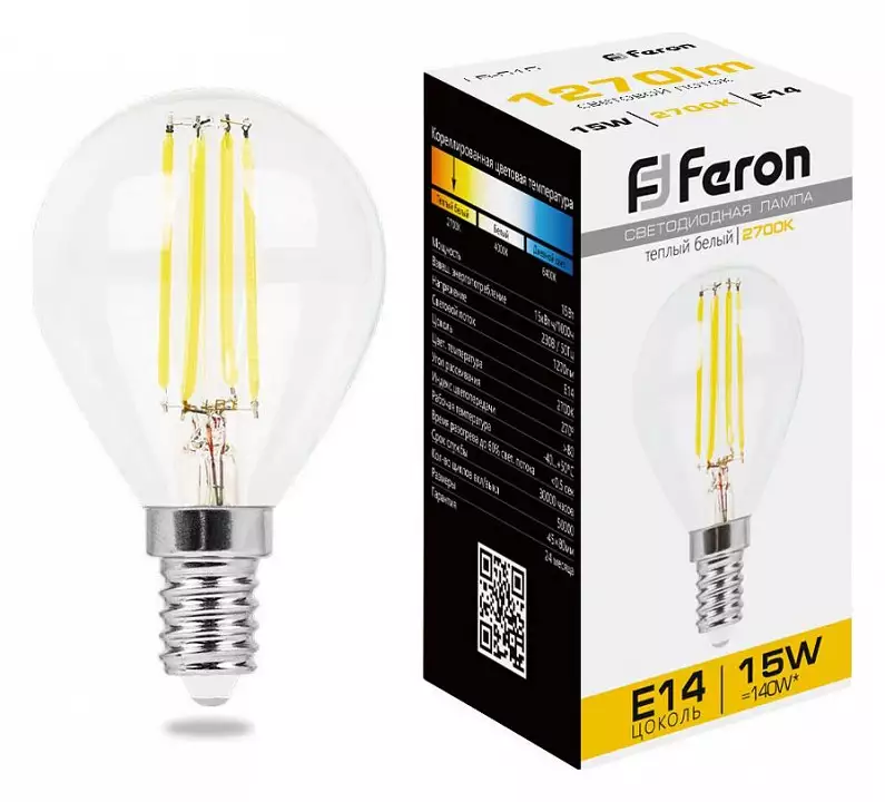 Лампа светодиодная Feron LB-515 E14 15Вт 2700K 38249 0_FE_38249.webp big