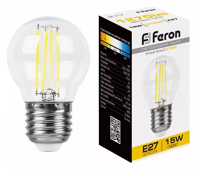 Лампа светодиодная Feron LB-515 E27 15Вт 2700K 38252 0_FE_38252.webp big
