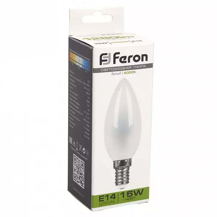 Лампа светодиодная Feron LB-717 E14 15Вт 4000K 38257 1_FE_38257.webp big