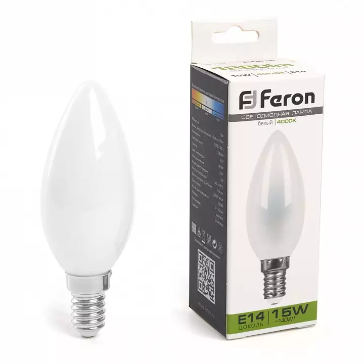Лампа светодиодная Feron LB-717 E14 15Вт 4000K 38257 2_FE_38257.webp big